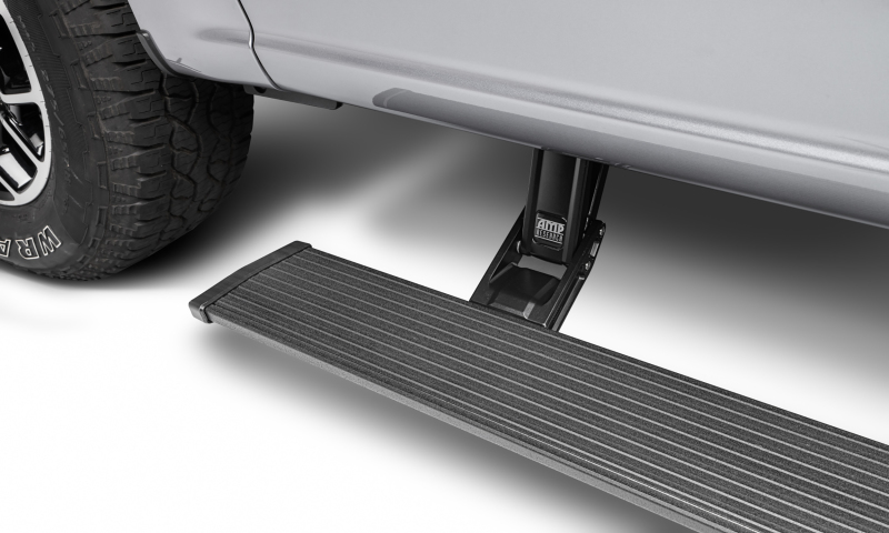 GMC Sierra 3500HD Running Boards - AMP Research - PowerStep Plug-N-Play - Black - 2024+